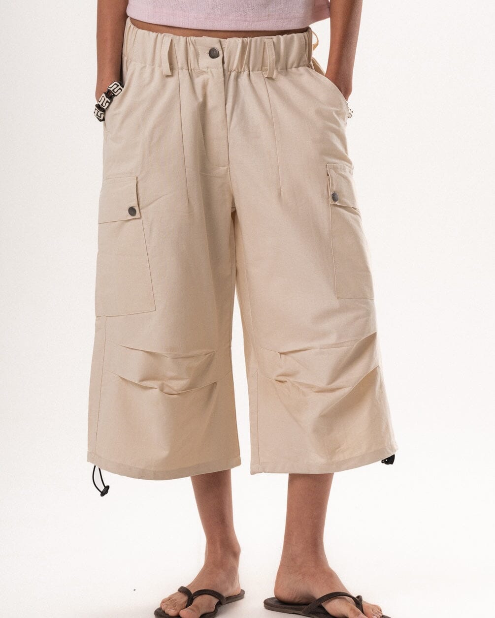 Creamy Cargo Jorts Jorts IN YOUR SHOE M