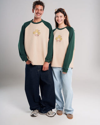 Creamy Raglan Oversized Top Long Sleeve Tops IN YOUR SHOE M