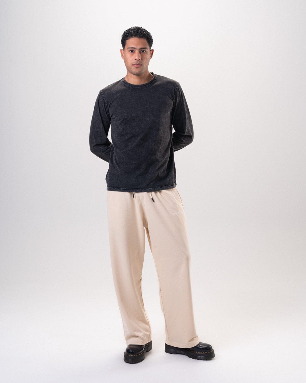 Creamy Wide Leg Swants Swants IN YOUR SHOE M