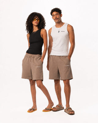 Dark Beige Wide Leg Sworts Sworts IN YOUR SHOE S