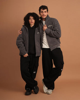 Dark Grey Fleece Jacket Fleece Jacket IN YOUR SHOE