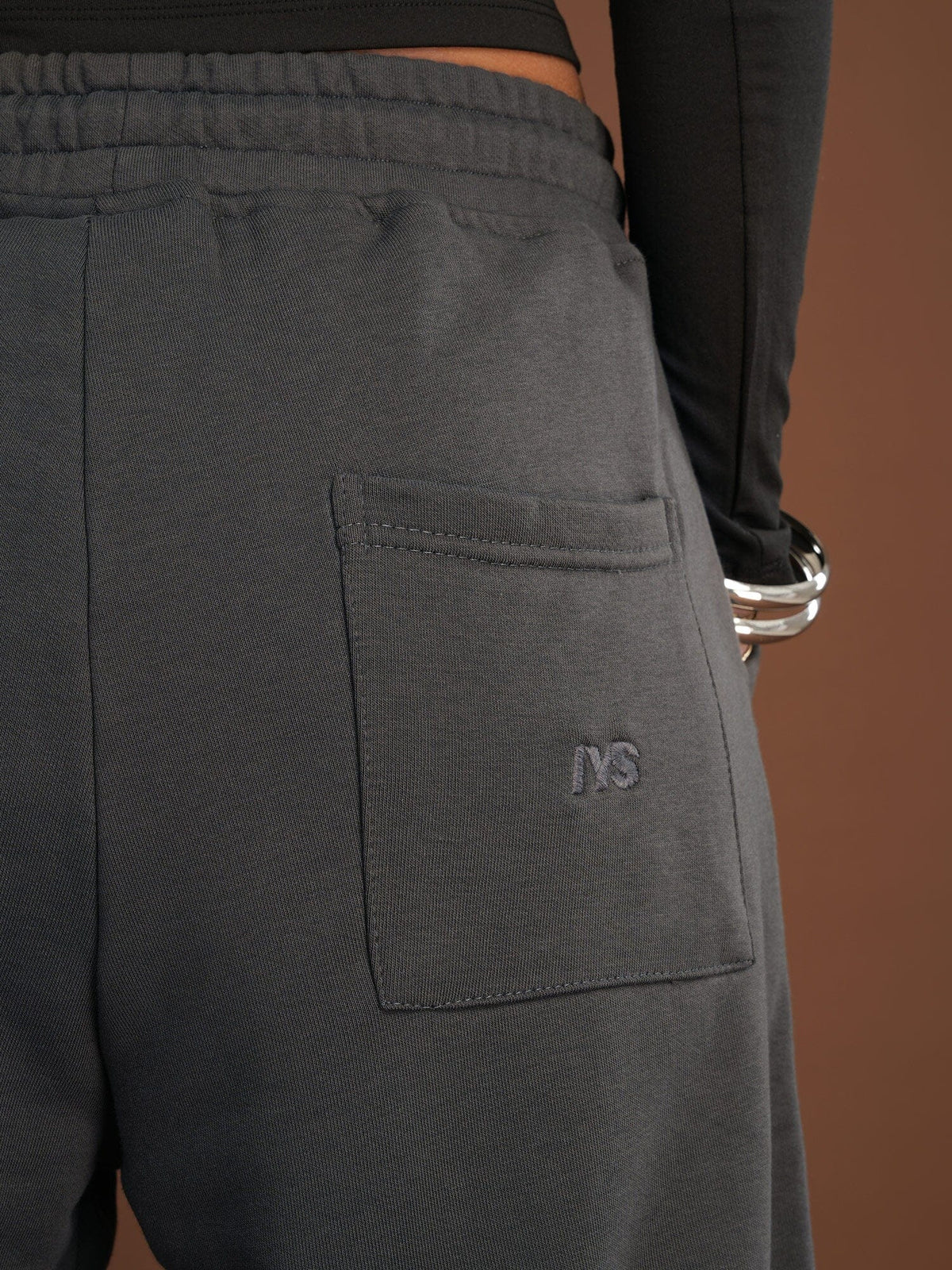 Dark Grey Printed Swants Swants IN YOUR SHOE