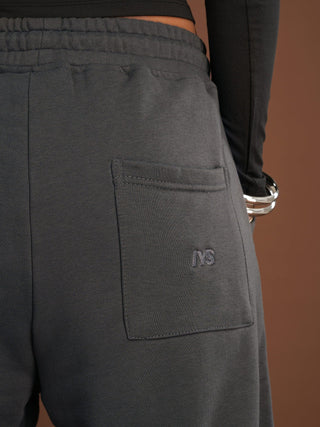 Dark Grey Printed Swants Swants IN YOUR SHOE