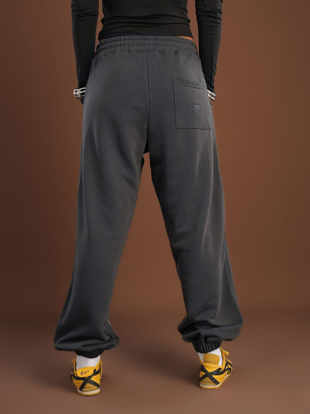Dark Grey Printed Swants Swants IN YOUR SHOE