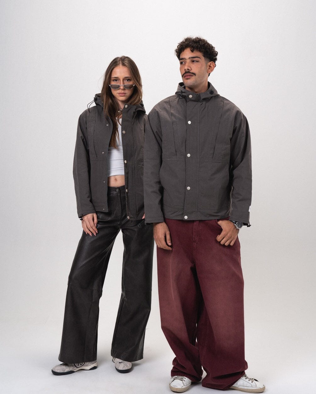 Dark Grey Regular Windbreaker Windbreaker IN YOUR SHOE S