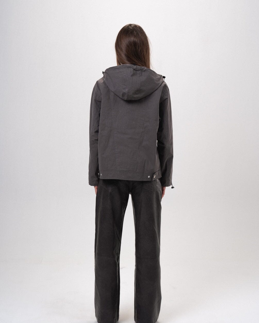 Dark Grey Regular Windbreaker Windbreaker IN YOUR SHOE