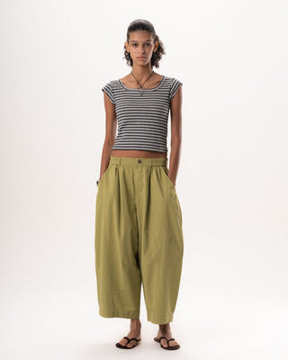 Dark Grey Stripped Square Neck Top Tops IN YOUR SHOE S
