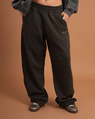 Dark Grey Wide Leg Swants Swants IN YOUR SHOE M