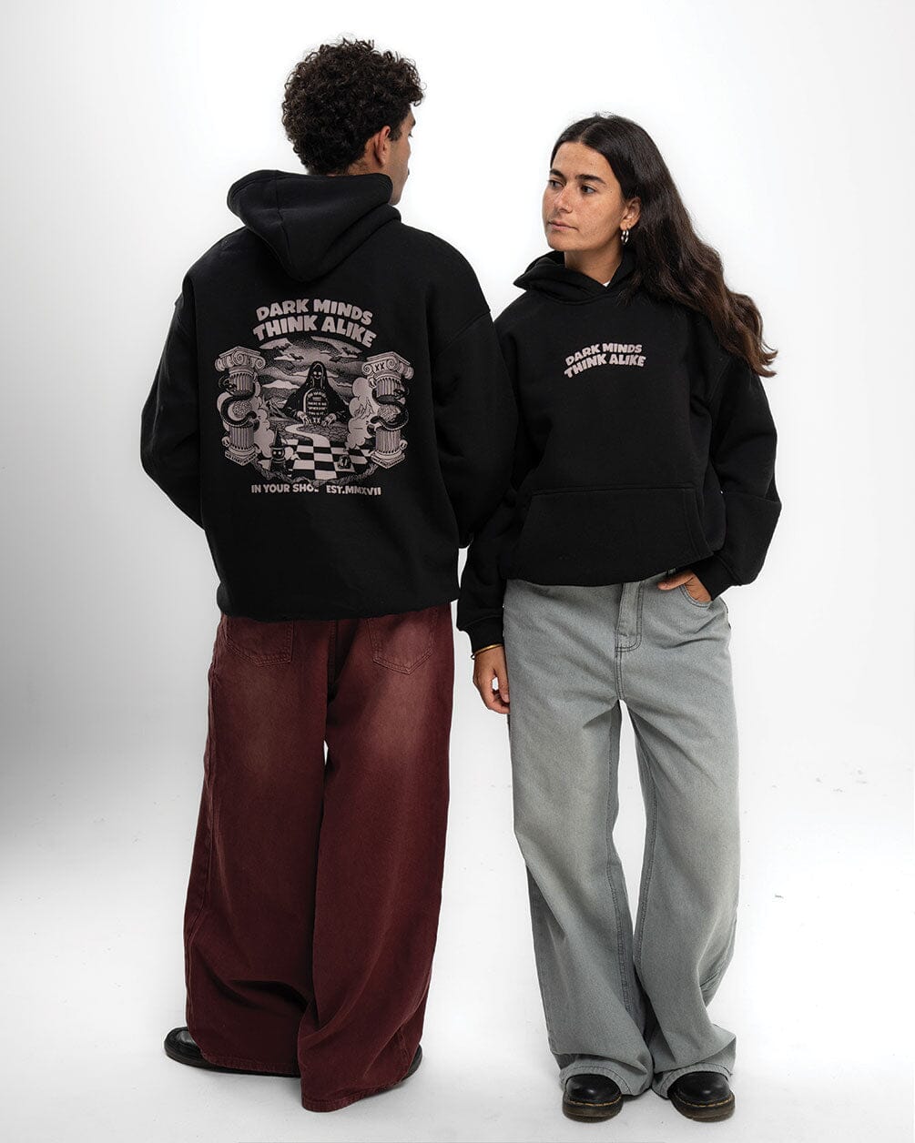 Dark Minds Hoodie Printed Hoodies IN YOUR SHOE S