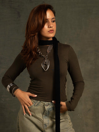 Dark Navy Thin Scarf Scarves IN YOUR SHOE