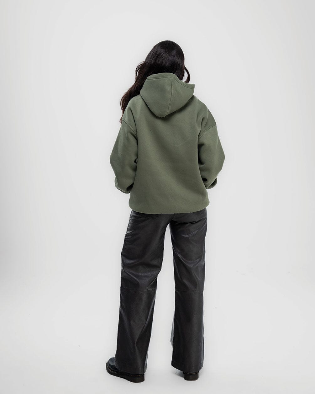 Dark Olive Basic Hoodie Plain Hoodies IN YOUR SHOE