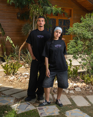 Dark Squad Oversized Tee Printed Oversized Tees IN YOUR SHOE S