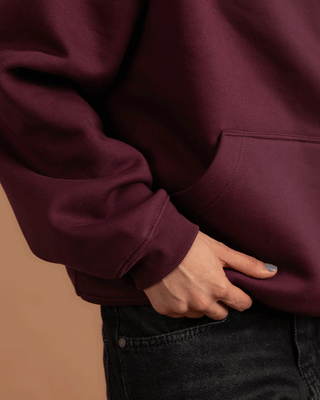 Deep Cherry Heavy Boxy Hoodie Heavy Boxy Hoodies IN YOUR SHOE