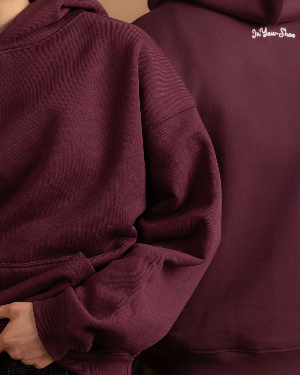 Deep Cherry Heavy Boxy Hoodie Heavy Boxy Hoodies IN YOUR SHOE