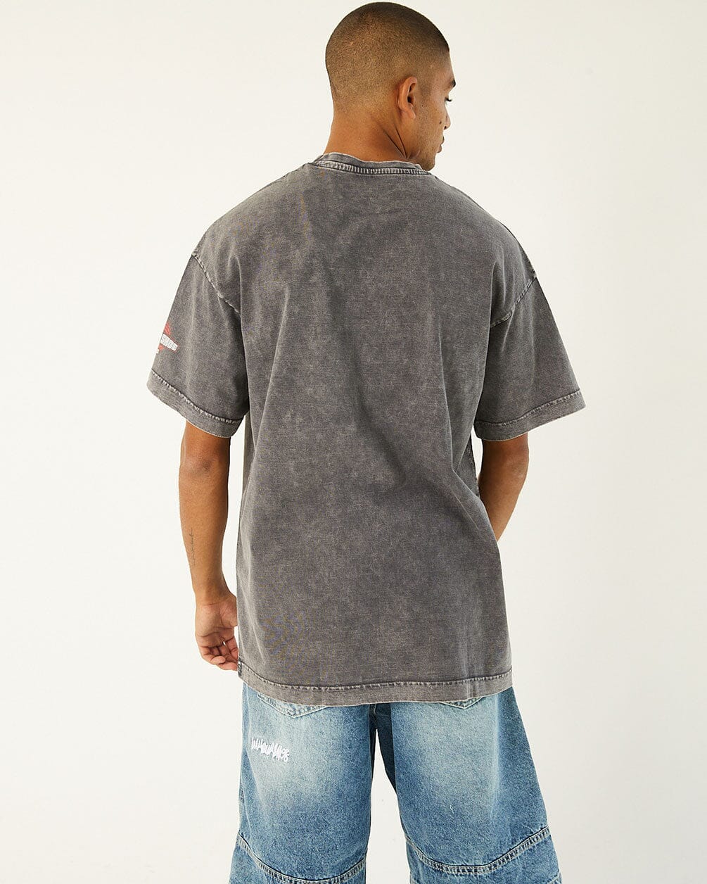 Digital Senses Acid Washed Oversized Tee Washed Oversized Tee IN YOUR SHOE