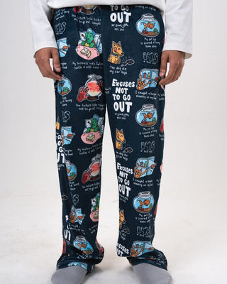 Don't Go Out Fluffy Pjoys Fluffy Pjoys IN YOUR SHOE S Navy Blue