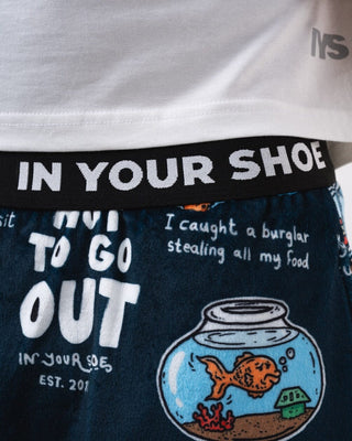 Don't Go Out Fluffy Pjoys Fluffy Pjoys IN YOUR SHOE XL Navy Blue