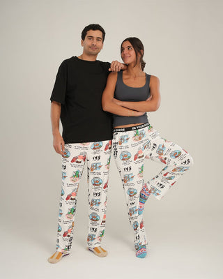 Don't Go Out Pjoys PJOYS IN YOUR SHOE L White