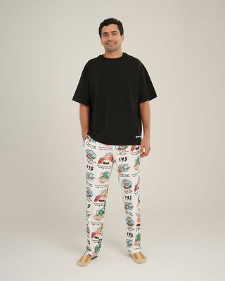 Don't Go Out Pjoys PJOYS IN YOUR SHOE M White