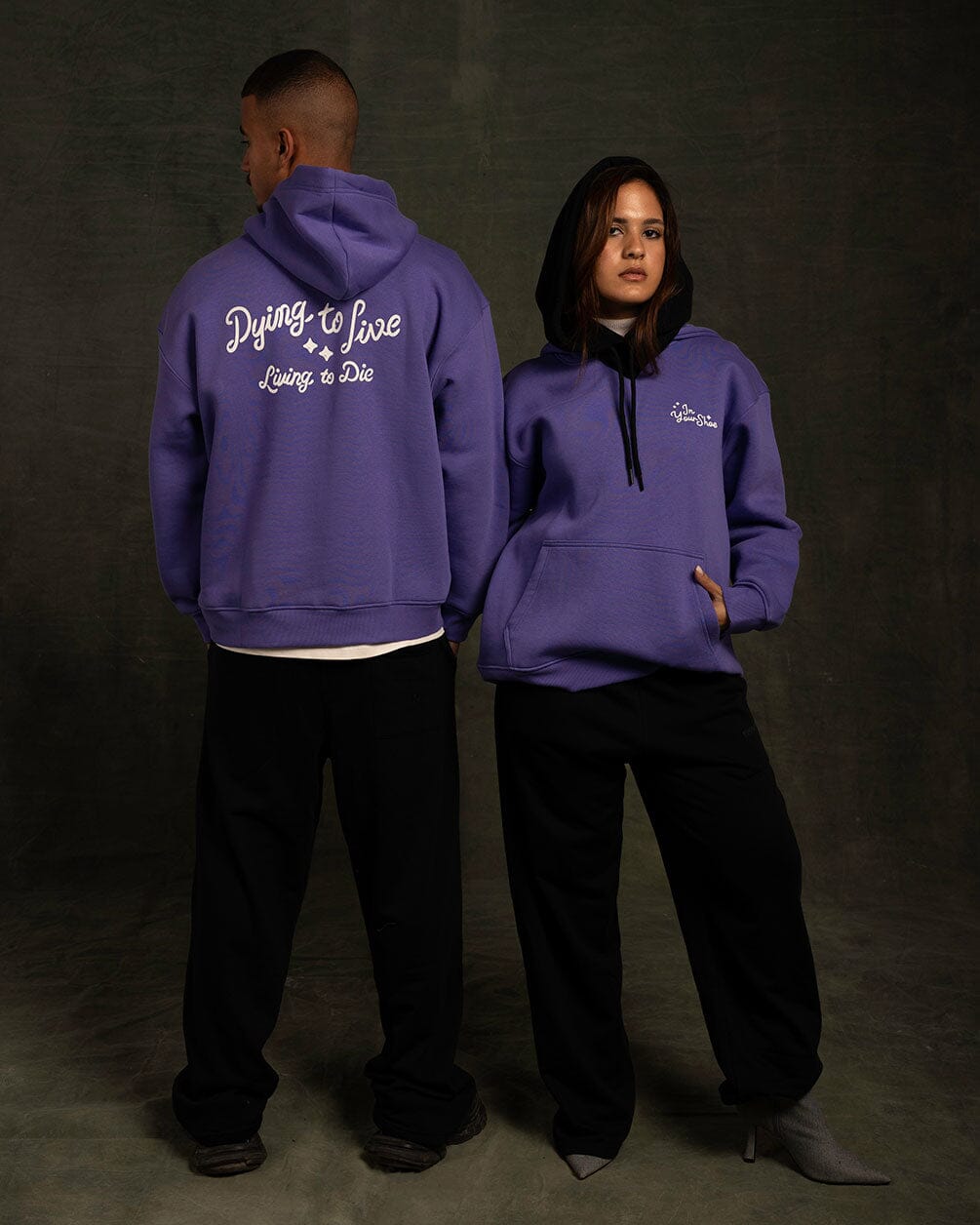 Dying To Live Hoodie Printed Hoodies IN YOUR SHOE L