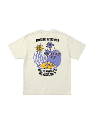 Early Birds Oversized Tee Printed Oversized Tees IN YOUR SHOE