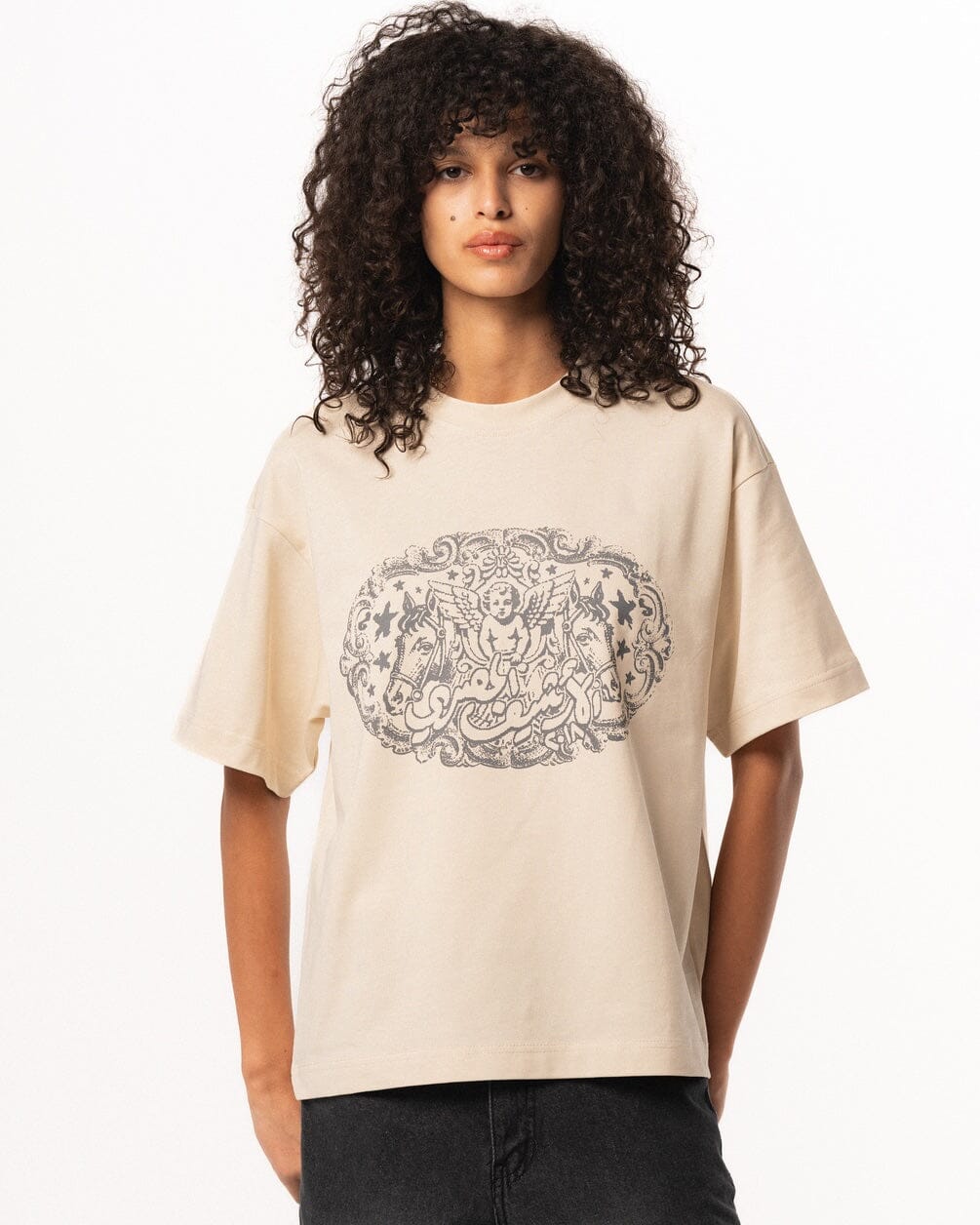 El Archive El Masry Boxy Tee Printed Boxy Tee IN YOUR SHOE M