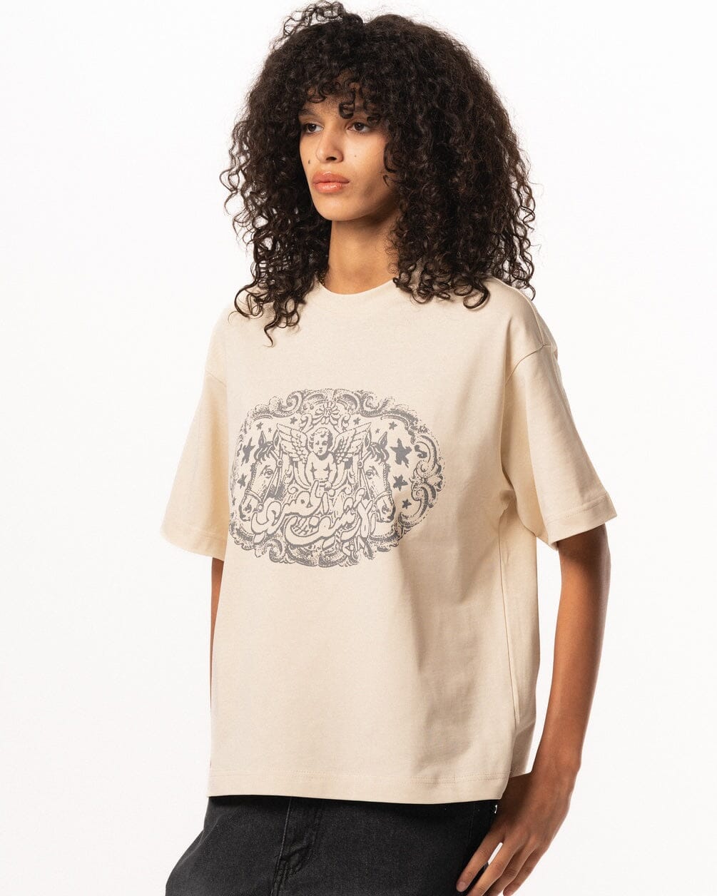 El Archive El Masry Boxy Tee Printed Boxy Tee IN YOUR SHOE