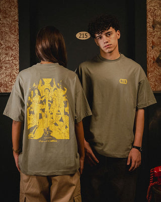 El Beit Beity Olive Oversized Tee Printed Oversized Tees In Your Shoe X SHAHID
