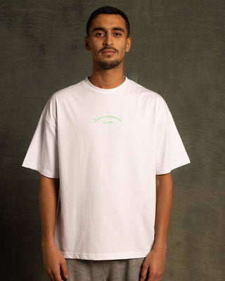 Expression Printed Oversized Tee Printed Oversized Tees In Your Shoe X Samsung M White