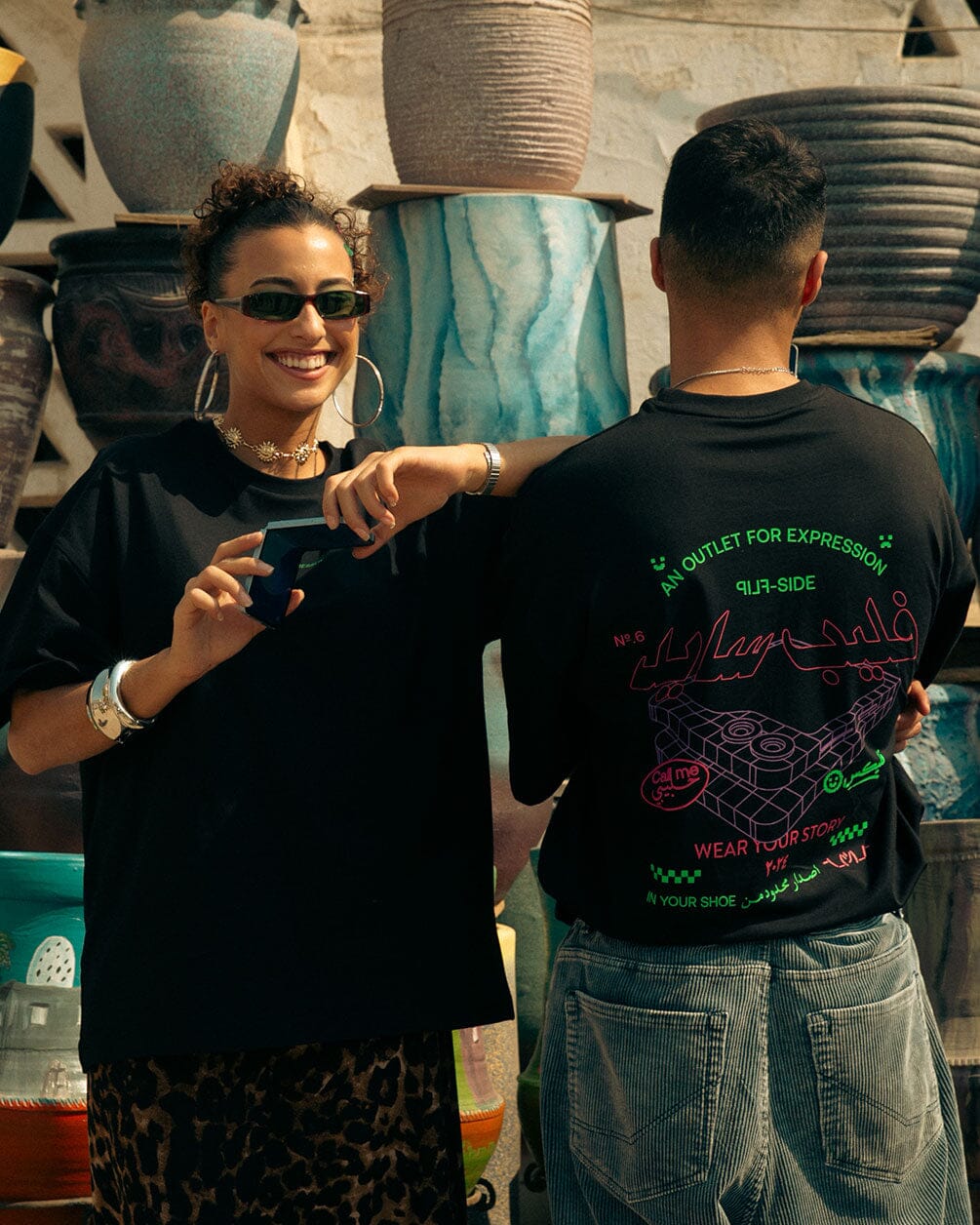Expression Printed Oversized Tee Printed Oversized Tees In Your Shoe X Samsung