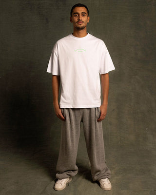 Expression Printed Oversized Tee Printed Oversized Tees In Your Shoe X Samsung L White