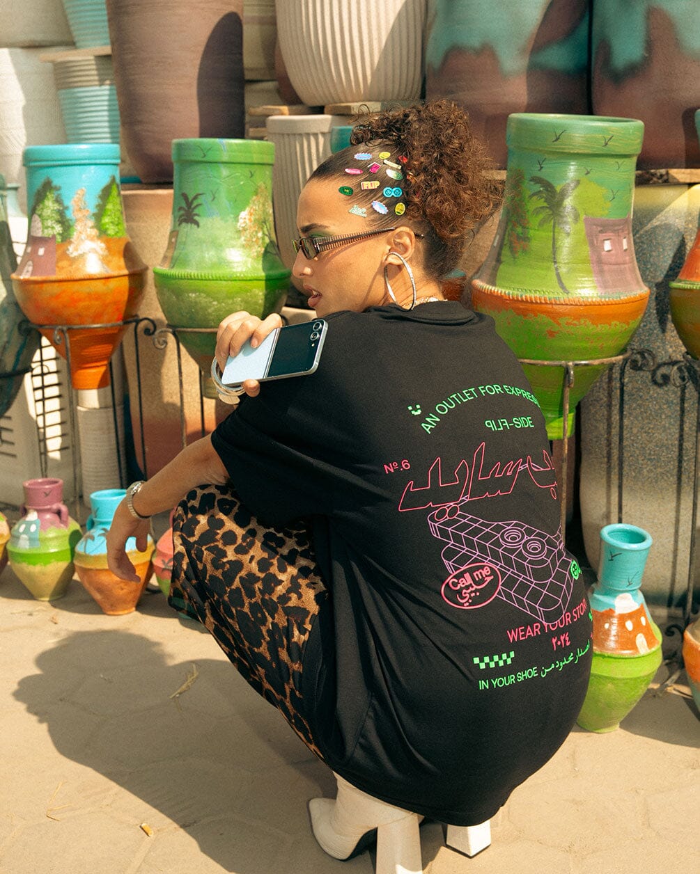 Expression Printed Oversized Tee Printed Oversized Tees In Your Shoe X Samsung