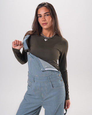 Female Blue Barrel Fit Overall Jeans IN YOUR SHOE
