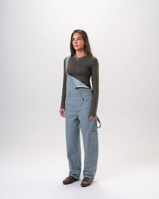 Female Blue Barrel Fit Overall Jeans IN YOUR SHOE 34