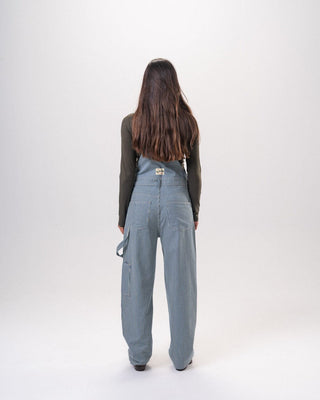 Female Blue Barrel Fit Overall Overalls IN YOUR SHOE 40