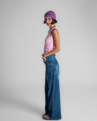 Female Blue Washed Skater Jeans Jeans IN YOUR SHOE 36