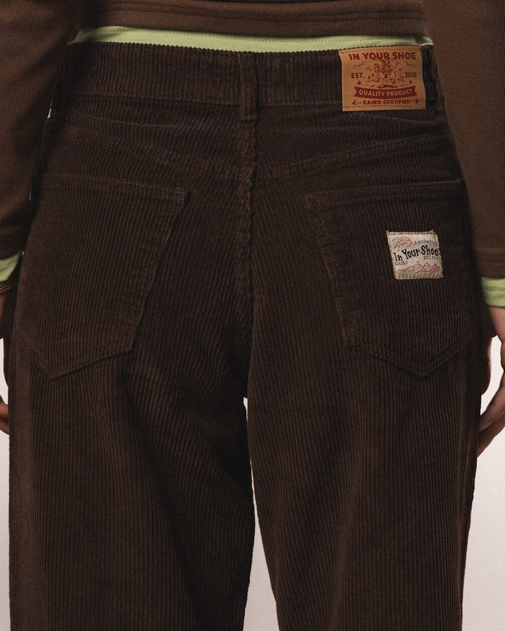 Female Brown Corduroy Pants Pants IN YOUR SHOE
