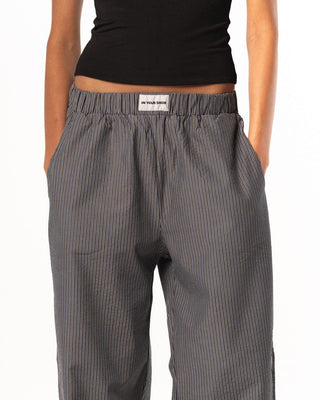 Female Dark Blue Striped Boxer Pants Boxer Pants IN YOUR SHOE XL