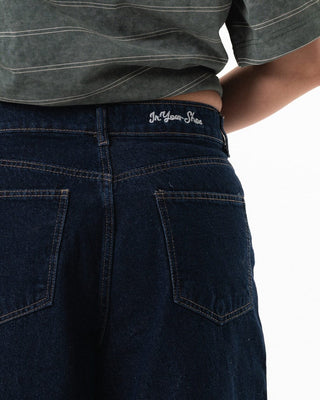 Female Dark Blue Wide Leg Jorts Jorts IN YOUR SHOE 42