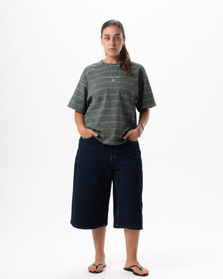 Female Dark Blue Wide Leg Jorts Jorts IN YOUR SHOE 34
