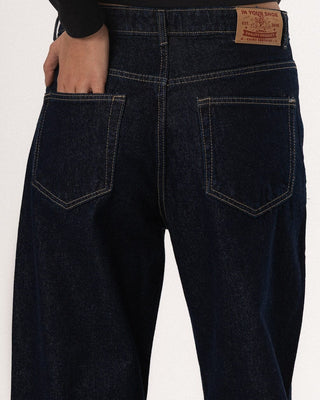 Female Denim Blue Washed Wide Leg Jeans Jeans IN YOUR SHOE 42