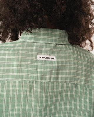 Female Green Plaid Oversized Shirt Oversized Shirts IN YOUR SHOE
