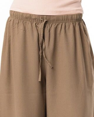 Female Greige Super Oversized Linen Pants Linen Pants IN YOUR SHOE