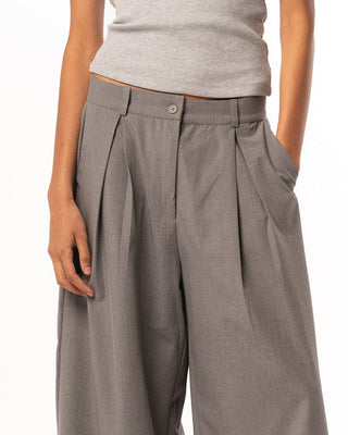 Female Grey Loose Office Pants Pants IN YOUR SHOE