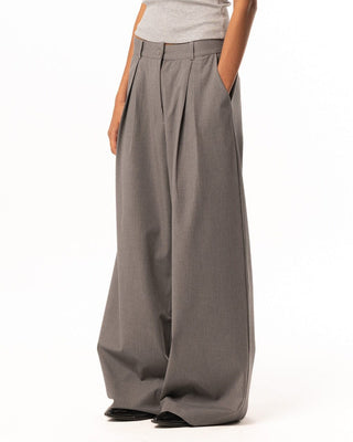 Female Grey Loose Office Pants Pants IN YOUR SHOE XL
