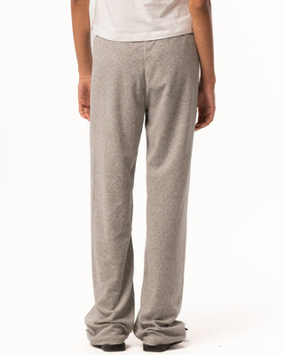 Female Grey Straight Terry Pants Pants IN YOUR SHOE L