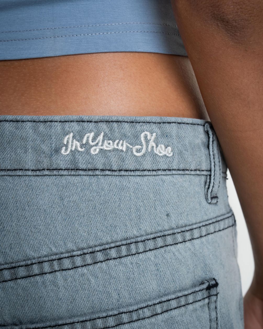 Female Light Grey Oversized Jeans Jeans IN YOUR SHOE