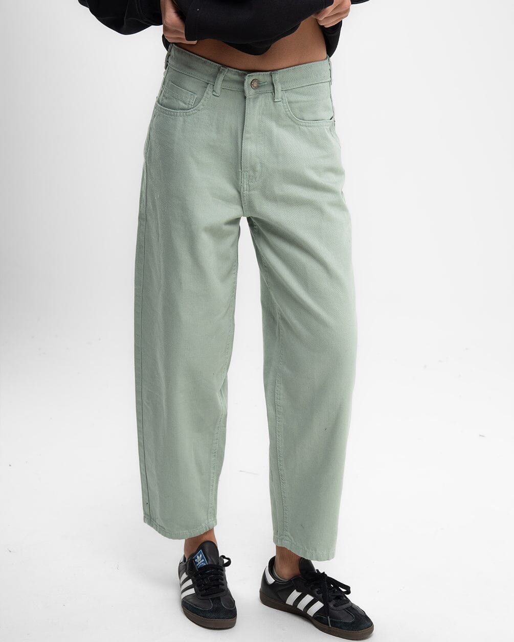 Female Pastel Green Mom Jeans Jeans IN YOUR SHOE