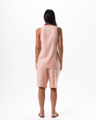 Female Pink Oversized Linen Set Linen Set IN YOUR SHOE
