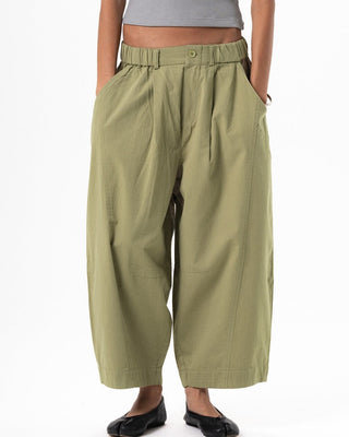 Female Pistachio Green Barrel Fit Pants Pants IN YOUR SHOE XL